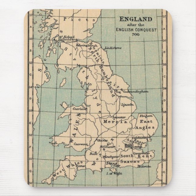 Old England Map Mousepad (Vorne)