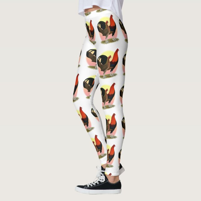 Old English Game Bantam: BB Red Leggings (Links)