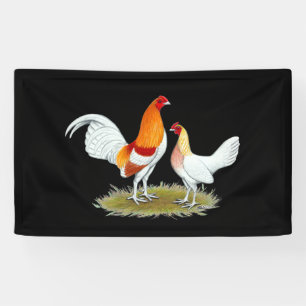 Old English Game Bantam: Red Pyle Banner