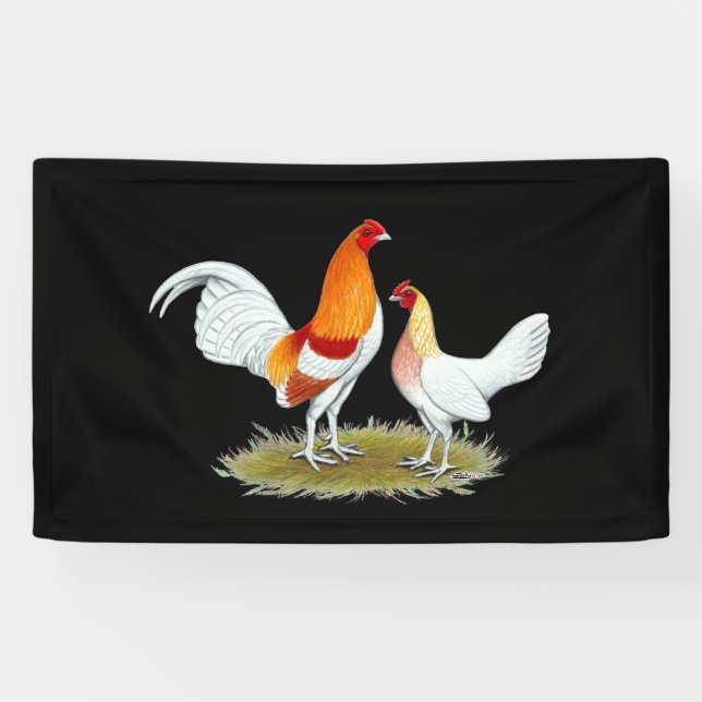 Old English Game Bantam: Red Pyle Banner (Horizontal)
