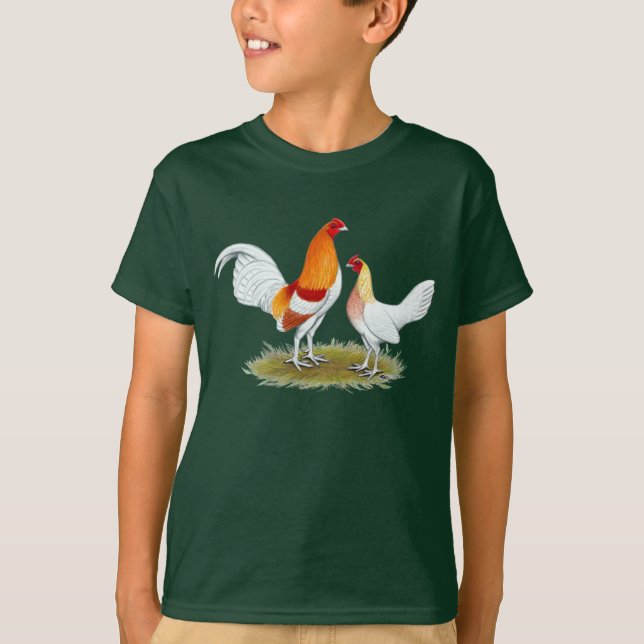 Old English Game Bantam: Red Pyle T-Shirt (Vorderseite)