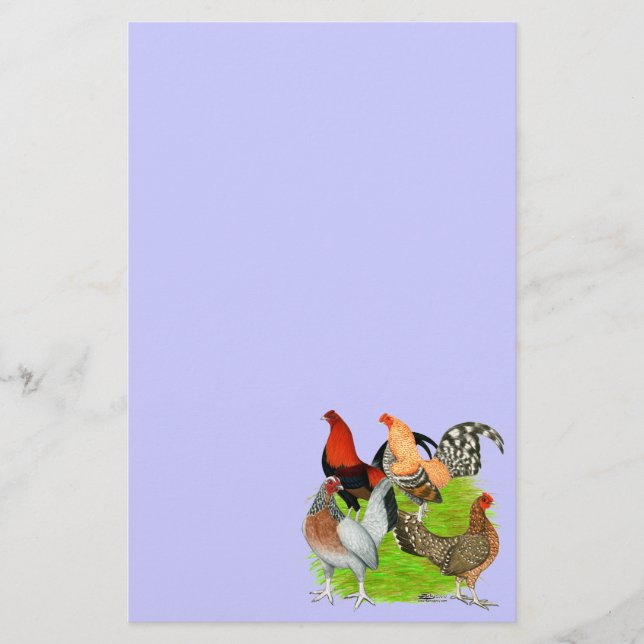 Old English Game Quartett Briefpapier (Vorderseite)