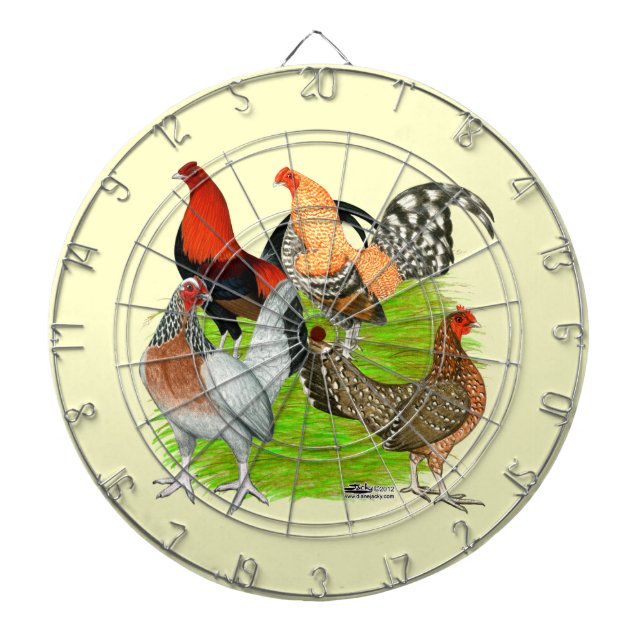Old English Game Quartett Dartscheibe (vorne)