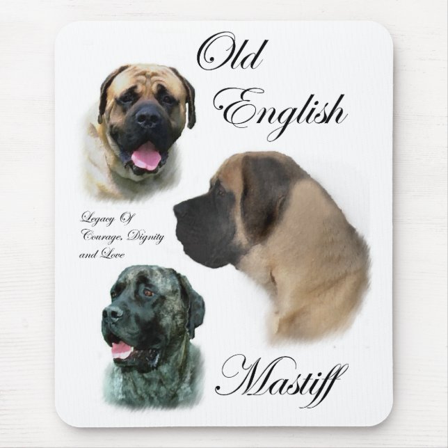 Old English Mastiff Geschenke Mousepad (Vorne)