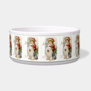 Old English Sheepdog Christmas Geschenke Napf