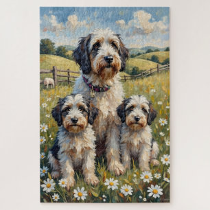 Old English Sheepdog-Daisy-Weide-Kunst
