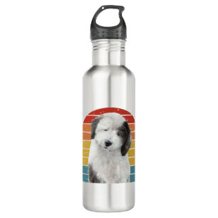 Old English Sheepdog Gaben für Vintagen Dulux Dog  Edelstahlflasche