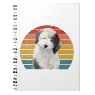 Old English Sheepdog Gaben für Vintagen Dulux Dog  Notizblock