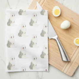 Old English Sheepdog Geschirrtuch