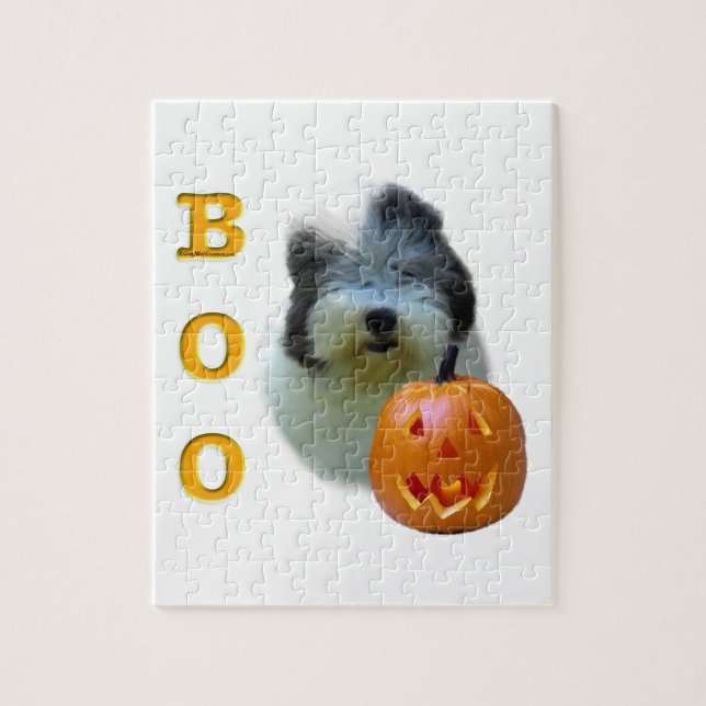 Old English Sheepdog Halloween Boo (Vertikal)