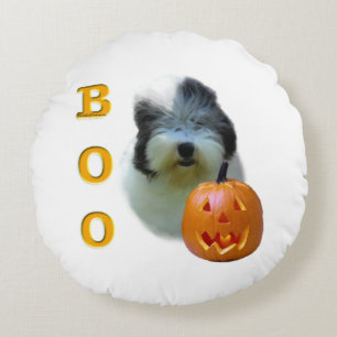 Old English Sheepdog Halloween Boo Rundes Kissen