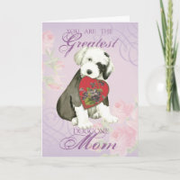 Old English Sheepdog Herz-Mama