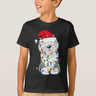 Old English Sheepdog Hund Light Decke Weihnachtshu T-Shirt