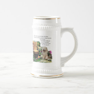 Old English Sheepdog Kunstgeschenke Bierglas