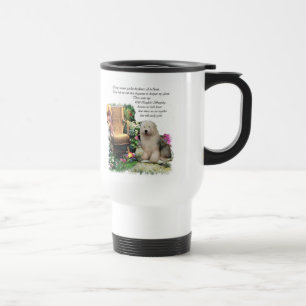 Old English Sheepdog Kunstgeschenke Reisebecher