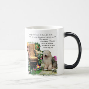 Old English Sheepdog Kunstgeschenke Verwandlungstasse