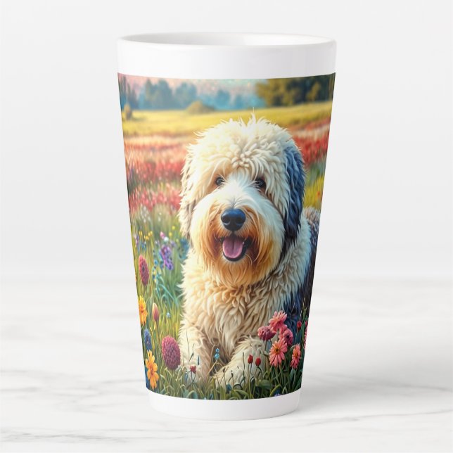 Old English Sheepdog Milchtasse (Vorderseite)