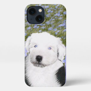 Old English Sheepdog Puppy Painting - Dog Art iPhone Hülle