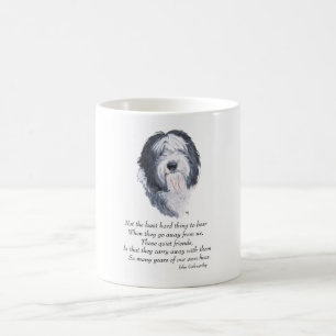 Old English Sheepdog Regenbogenbrücke Kaffeetasse