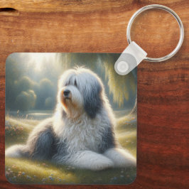 Old English Sheepdog Schlüsselanhänger