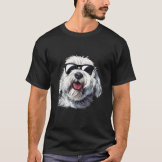 Old English Sheepdog Sonnenbrille Hund Rasse Grafi T-Shirt