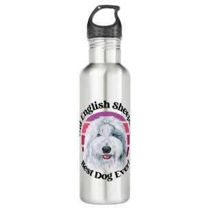 Old English Sheepdog Spanisch lustiges Zitat Edelstahlflasche