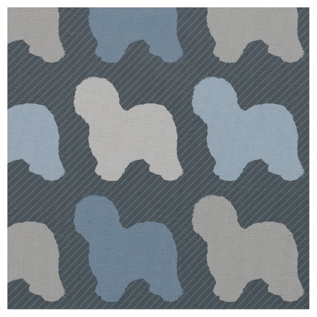 Old English Sheepdog Stoff (Nahaufnahme)