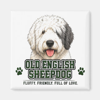 🐾 Old English Sheepdog Stolz 🐾 Magnet