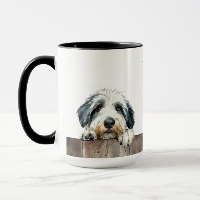 Old English Sheepdog Tasse (Links)