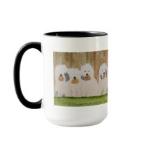 Old English Sheepdogs Original Art Mug