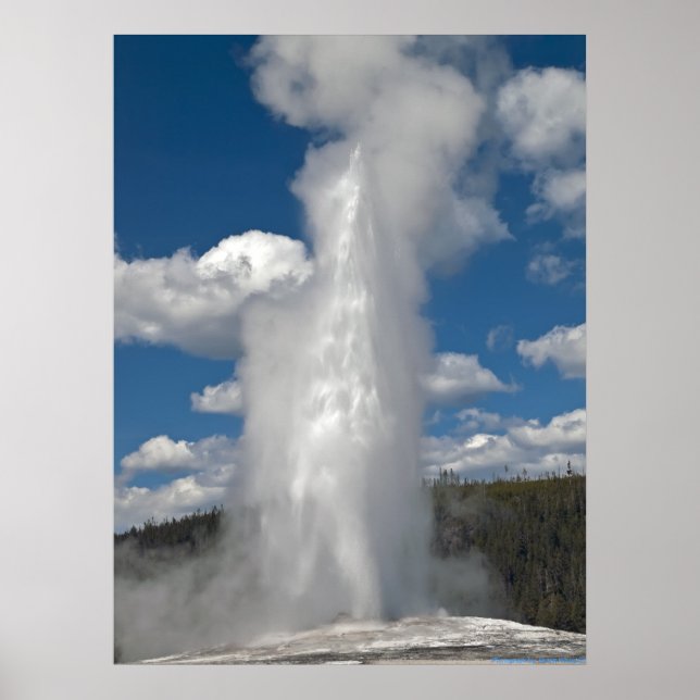 Old Faithful Geyser - Fine Art Print Poster (Vorne)