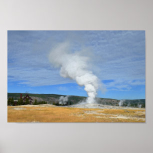 Old Faithful-Geysir, Yellowstone-Nationalpark Poster