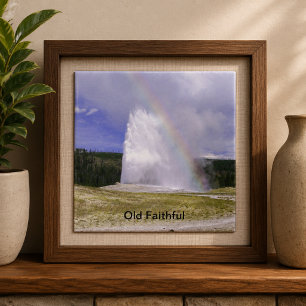 Old Faithful im Yellowstone-Nationalpark Fliese