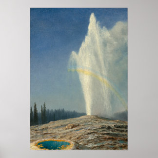 Old Faithful von Albert Bierstadt Poster