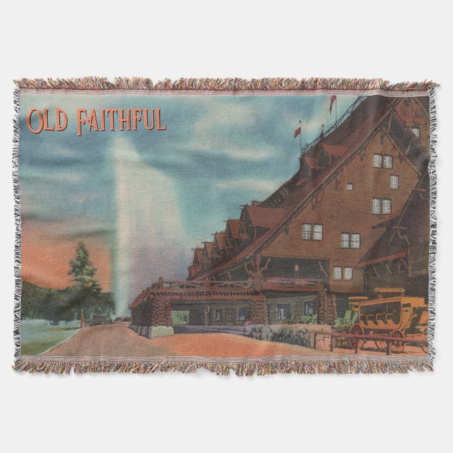 Old Faithful Wurfdecke Decke (Vorderseite)
