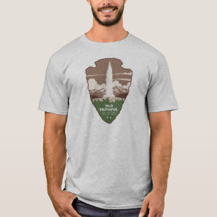 Old Faithful Yellowstone-Nationalpark Pfeilspitze T-Shirt