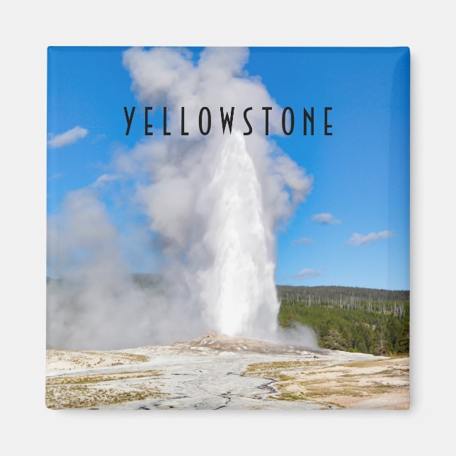 Old Faithies Yellowstone Nationalpark Magnet (Vorne)
