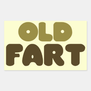 Old Fart Rechteckiger Aufkleber