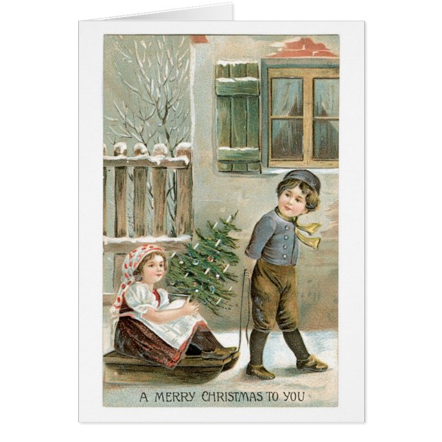 Old-fashioned Christmas, Boy & Girl (Vorne)