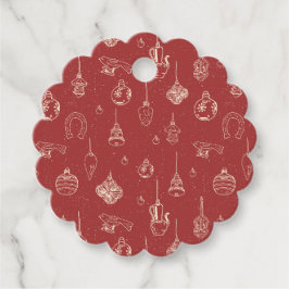 Old-fashioned gift tag geschenkanhänger