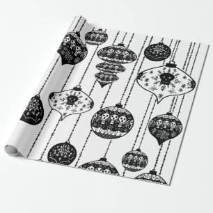 Old Fashioned Skull Wrapping Paper Print Geschenkpapier