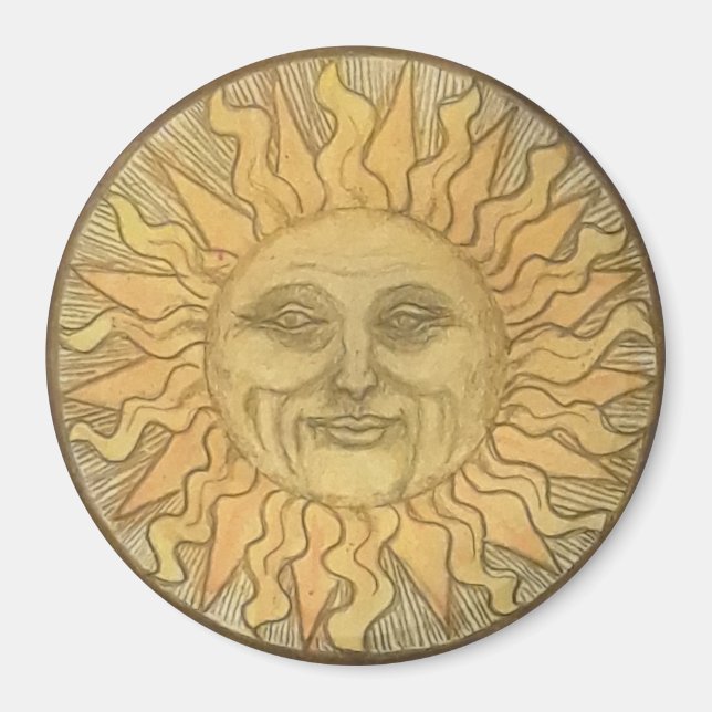 Old Fashioned Sun Magnet (Vorne)