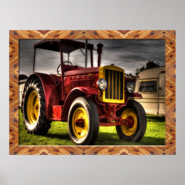 Old Fashioned Tractor Posters Poster (Vorne)