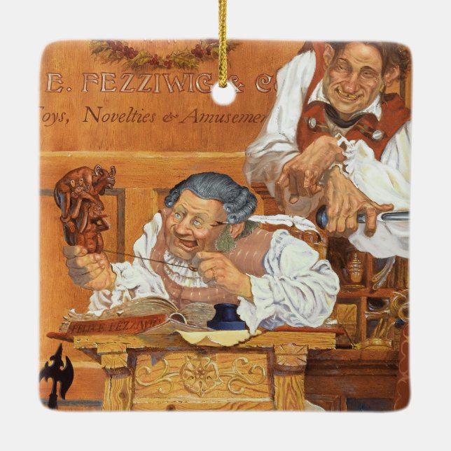 Old Fezziwig Keramikornament (Rückseite)