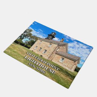Old Field Point Lighthouse, New York Door Mat Fußmatte