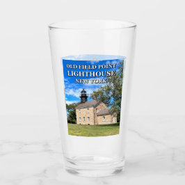Old Field Point Lighthouse, New York Pint Glass Glas