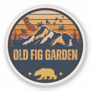 Old Fig Garden, Kalifornien Aufkleber