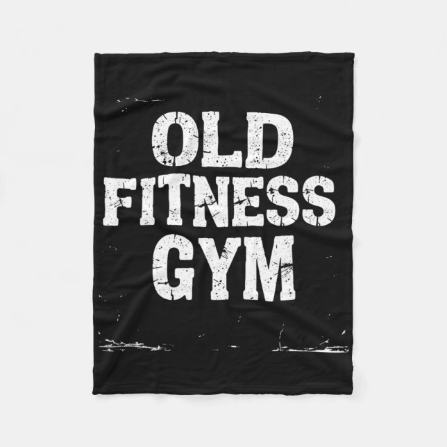 Old Fitness Gym Fleecedecke (Vorderseite)