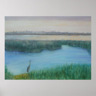 OLD FLORIDA MARSH POSTER