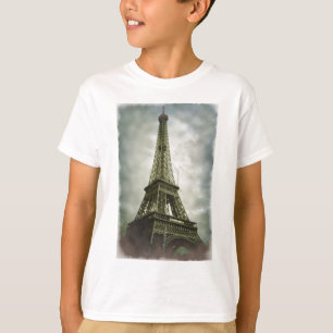 Old Foto Effect Eiffel Tower Paris T-Shirt